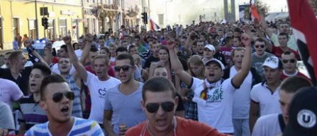 Suporterii lui "U" Cluj au participat la un mars de sustinere a clubului